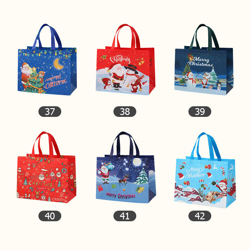 ♻️Best Gift For Kids ♻️🎁Halloween & Christmas Non-Woven Candy Tote Bag🎁