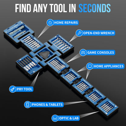 Selnivo™ Tools CubeFIX 55-in-1 Tool Cube Home & Precision Magnetic Toolkit