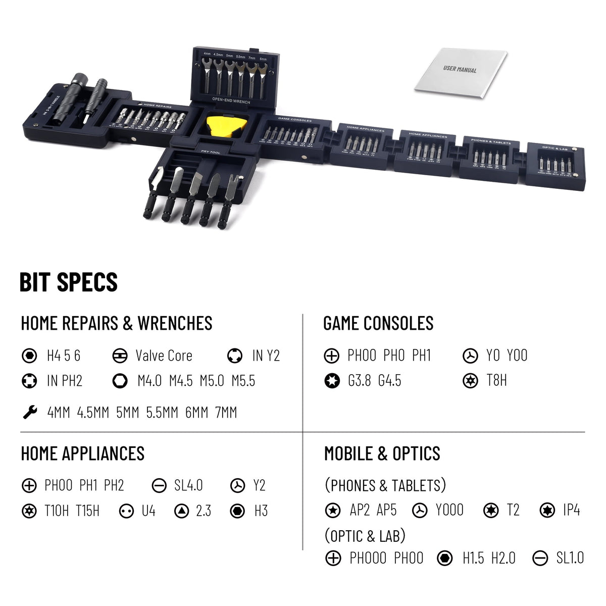 Selnivo™ Tools CubeFIX 55-in-1 Tool Cube Home & Precision Magnetic Toolkit