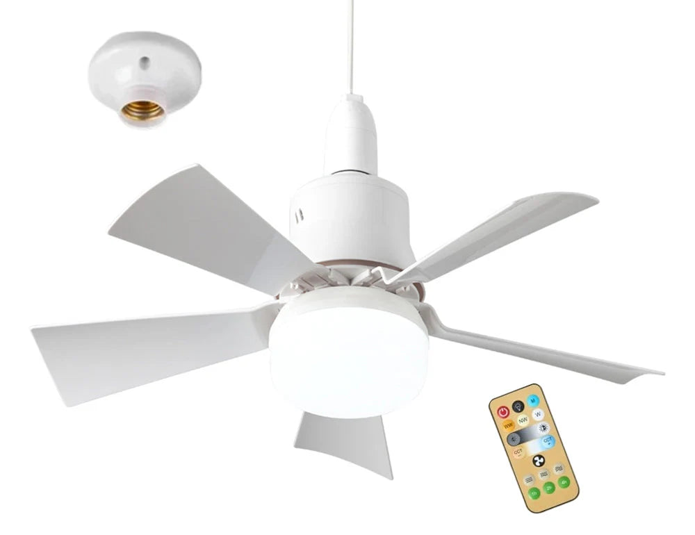 🚐 RV Ceiling Fan Light | Ultra-Quiet LED Light with Remote
