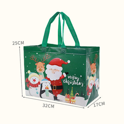 ♻️Best Gift For Kids ♻️🎁Halloween & Christmas Non-Woven Candy Tote Bag🎁