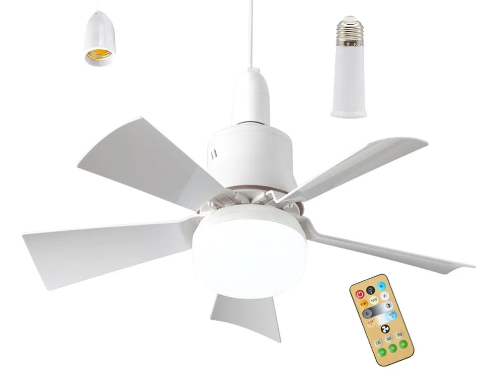 🚐 RV Ceiling Fan Light | Ultra-Quiet LED Light with Remote