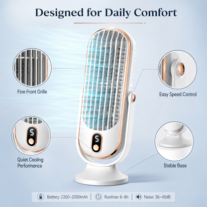 Portable Desktop Air Conditioner Fan with 5 Wind Speed
