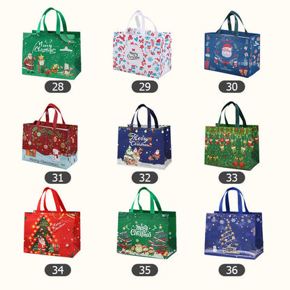 ♻️Best Gift For Kids ♻️🎁Halloween & Christmas Non-Woven Candy Tote Bag🎁