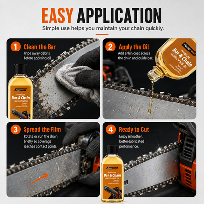 RazorWolf Bar & Chain Care Oil – All-Weather Chainsaw Lubricating Oil