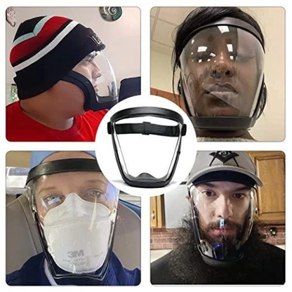 🛡 La visera protege la cara, los ojos y las vías respiratorias durante el trabajo