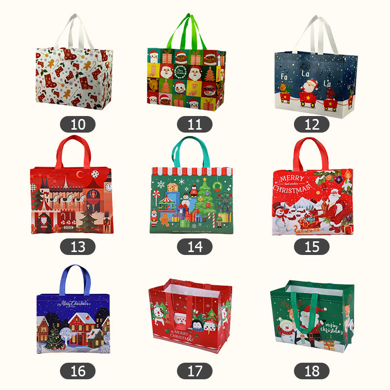 ♻️Best Gift For Kids ♻️🎁Halloween & Christmas Non-Woven Candy Tote Bag🎁