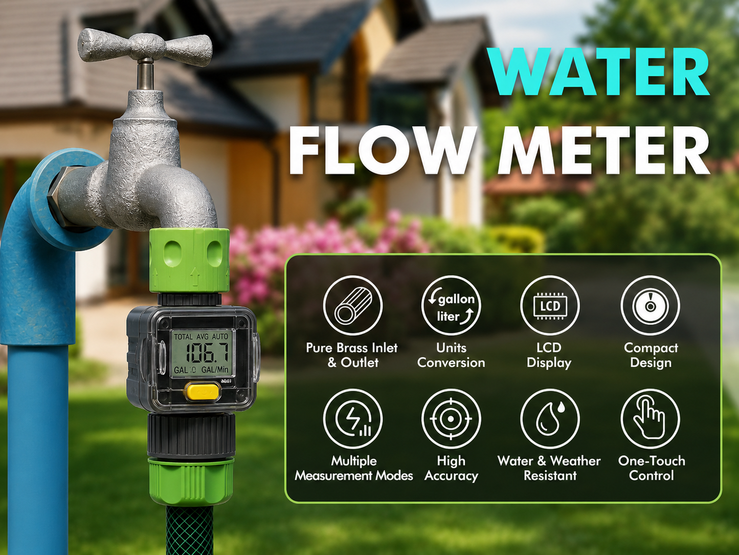 🚐 RV Water Flow Meter | Track Every Gallon with Confidence