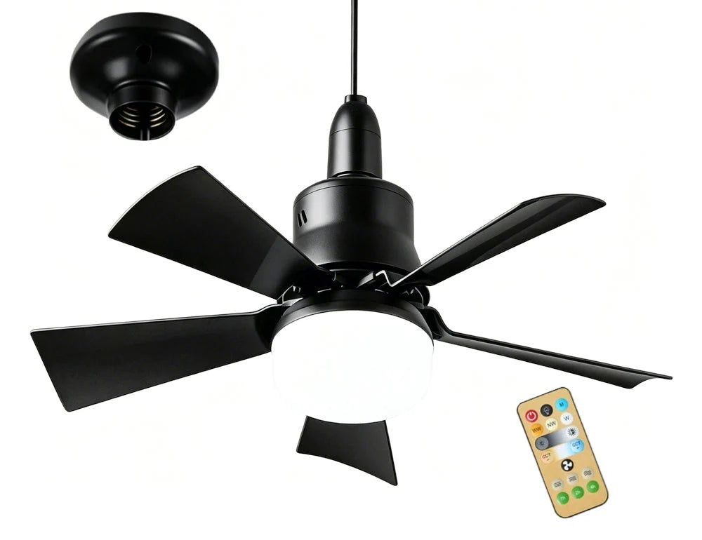 🚐 RV Ceiling Fan Light | Ultra-Quiet LED Light with Remote