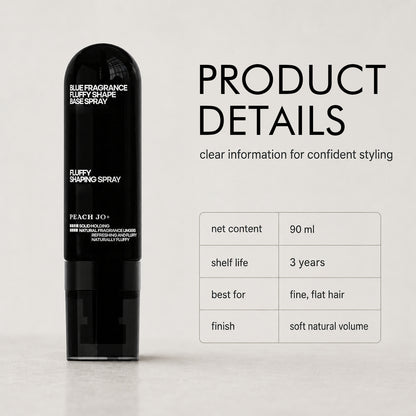 ✨Fluffy Hair Shaping Spray, Peach Scent Volumizing Hair Mist for Long Wear Hold