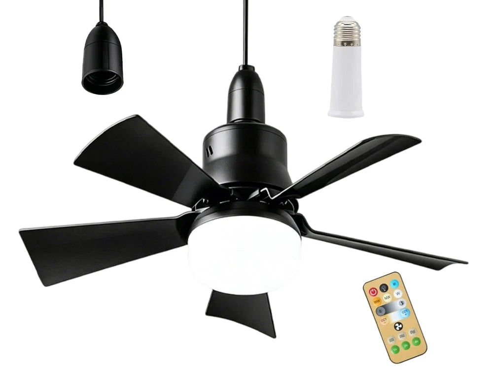🚐 RV Ceiling Fan Light | Ultra-Quiet LED Light with Remote