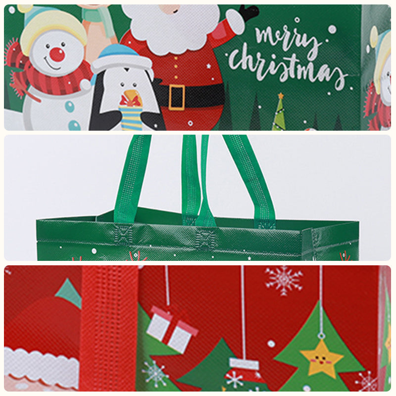 ♻️Best Gift For Kids ♻️🎁Halloween & Christmas Non-Woven Candy Tote Bag🎁