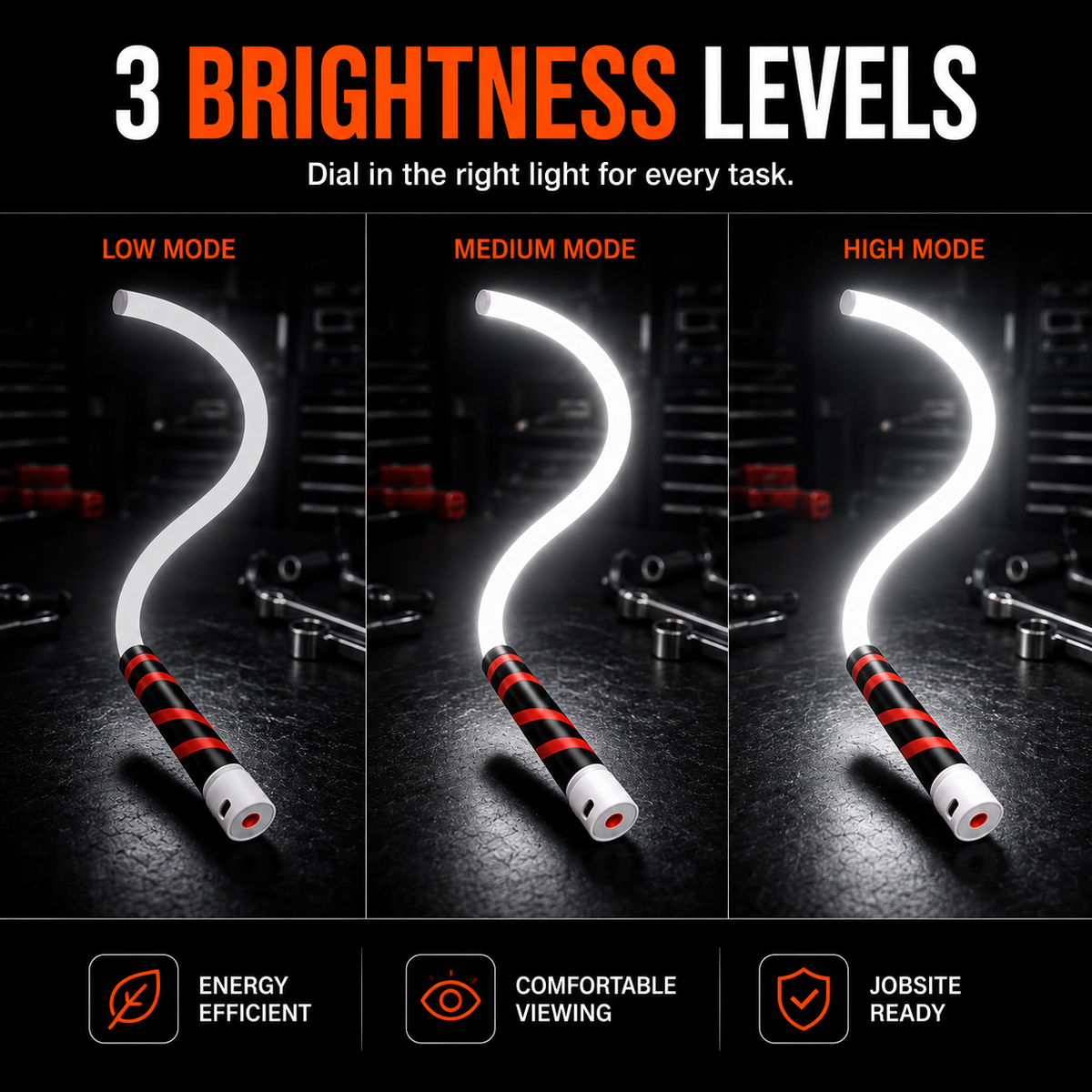 Flexible Hands-Free LED Work Light