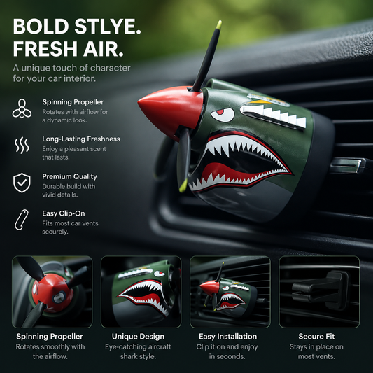 ✈️ P-40 Warhawk RV Air Freshener | Vintage Fighter Jet Vent Clip