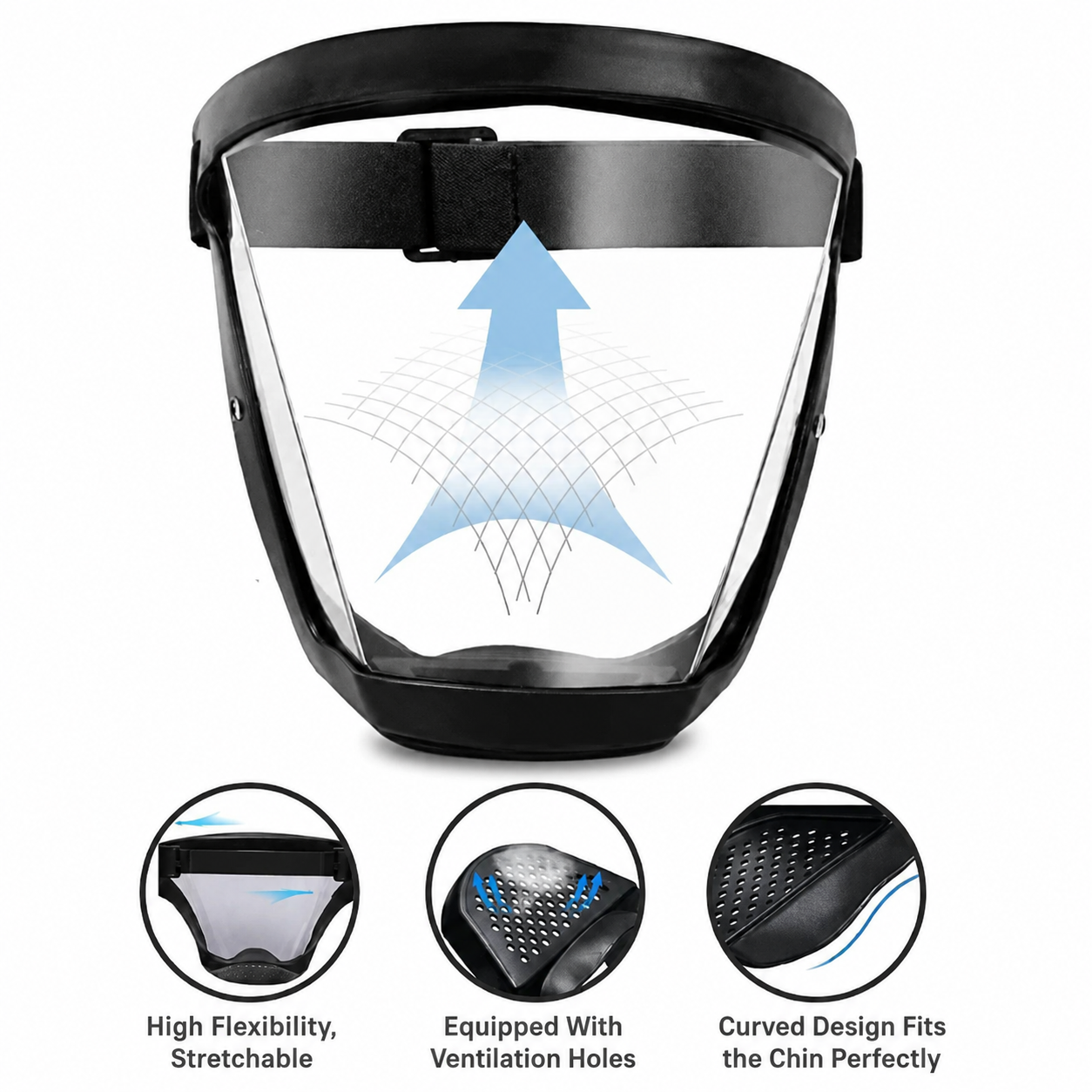 🛡 Selnivo™ Full-Face Protective Visor – Face, Eye & Respiratory Protection