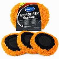 3-Pack Microfiber Brush Covers Orange