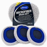 3-Pack Microfiber Brush Covers Blue