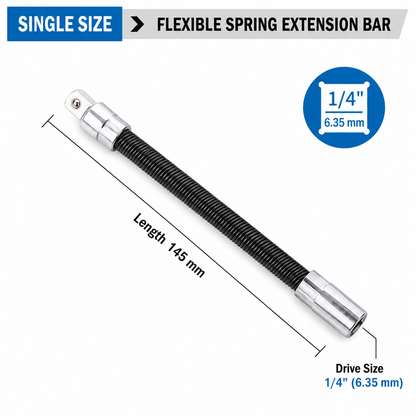 🛠 Tight Space Lifesaver | 1/2-Inch 35cm Flexible Socket Wrench Extension Bar Set ⚡