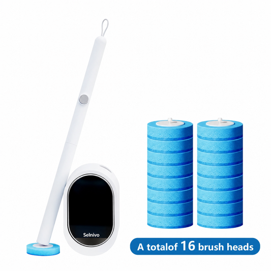 🚽 Selnivo™ Disposable Toilet Brush Kit – No-Touch Deep Cleaning for Home & RV Bathrooms ✨