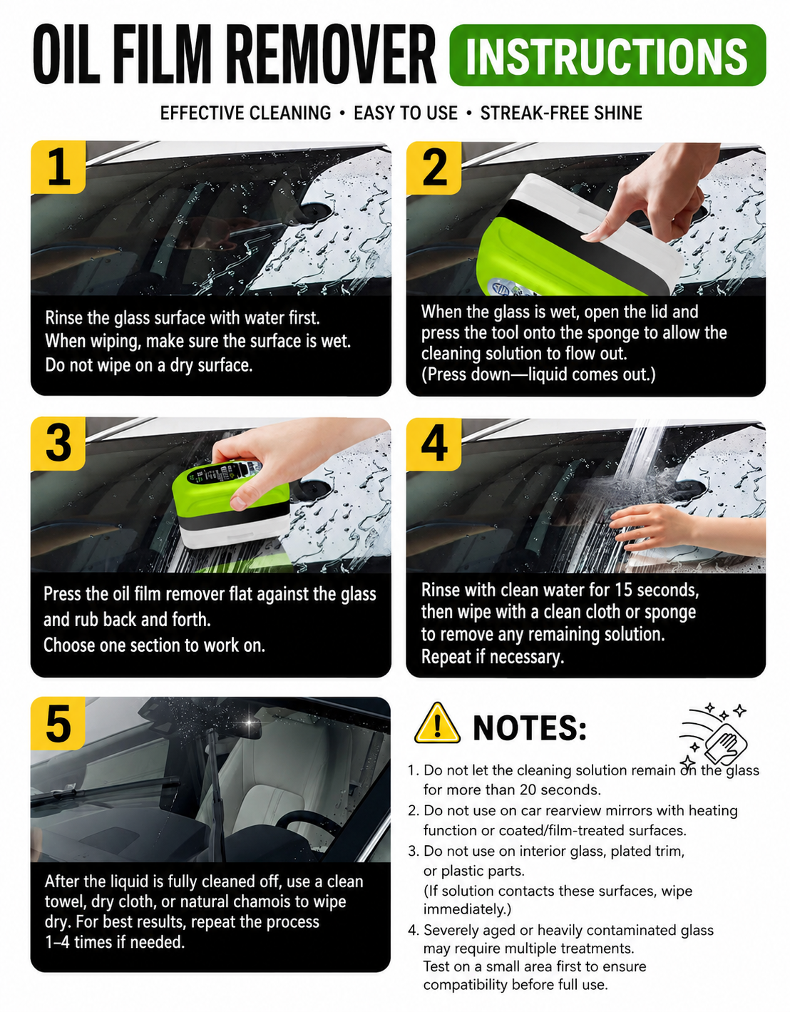 Powerful Glass Cleaning Board