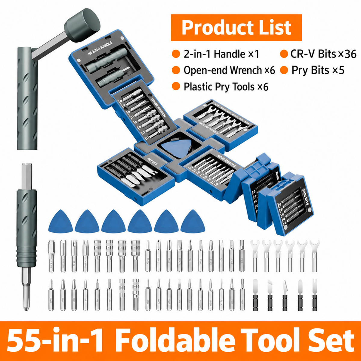 Selnivo™ Tools CubeFIX 55-in-1 Tool Cube Home & Precision Magnetic Toolkit