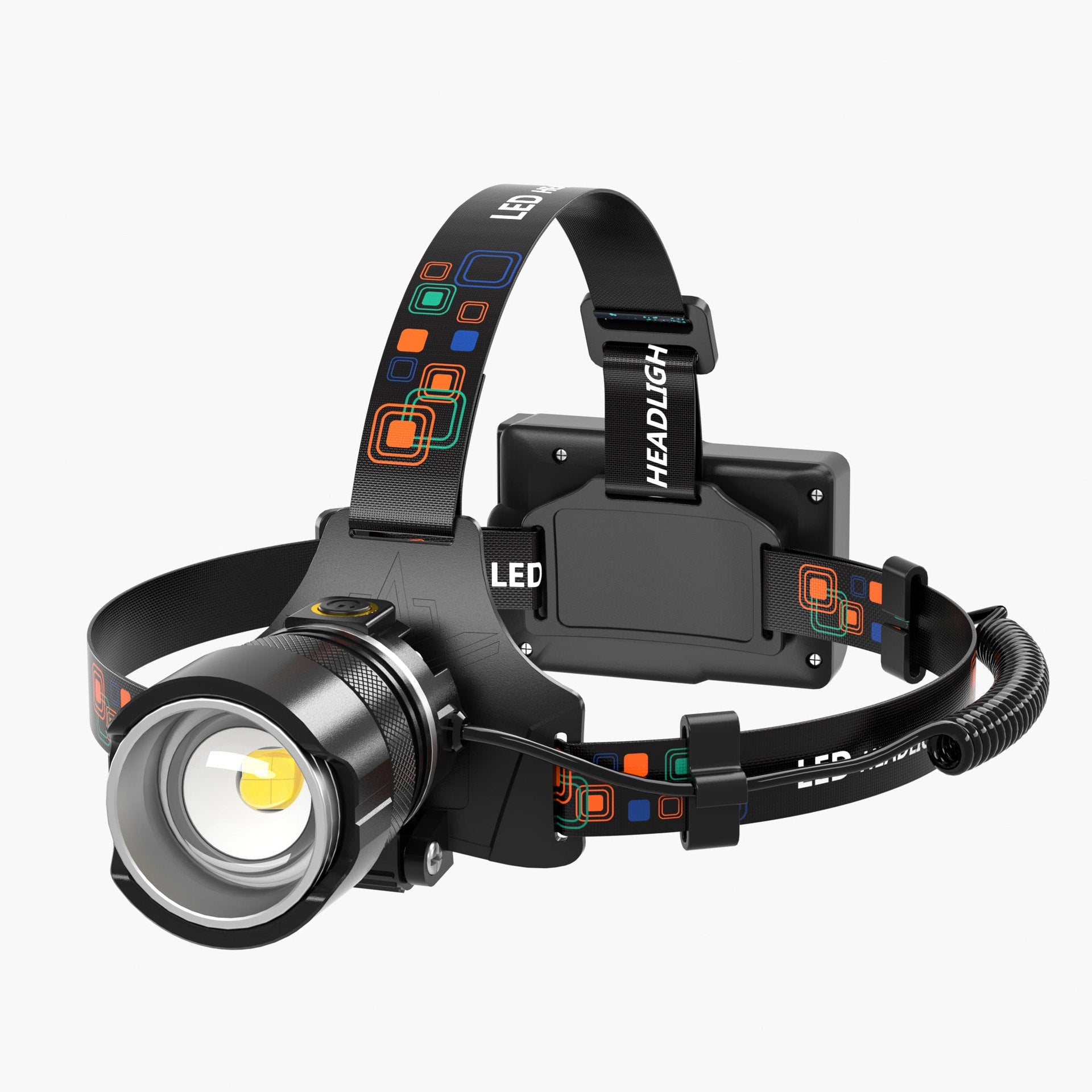 ApexBeam · Telescopic Zoom Motion-Sensor Headlamp