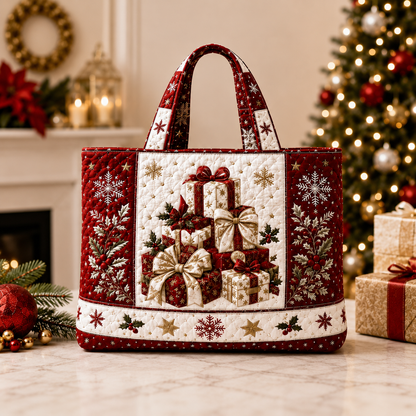 🔥Christmas Sale 50% OFF🎄Christmas Quilted Tote Bag