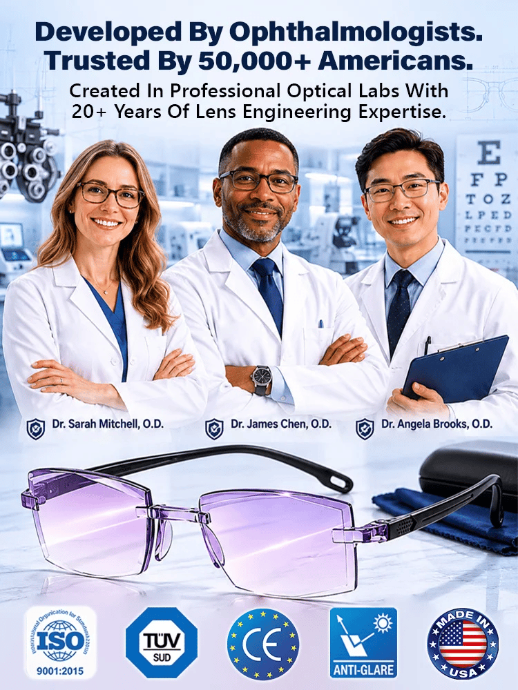 🔥Last Day 50% OFF -[Regain Your Youthful Vision] Smart Zoom Diamond-Cut Reading Glasses