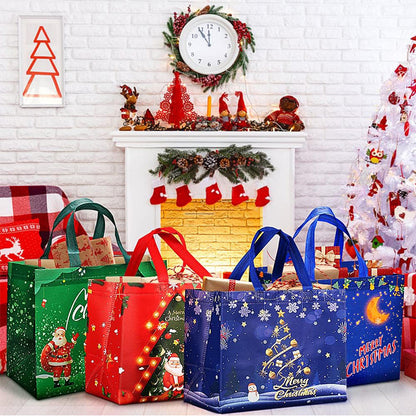 ♻️Best Gift For Kids ♻️🎁Halloween & Christmas Non-Woven Candy Tote Bag🎁