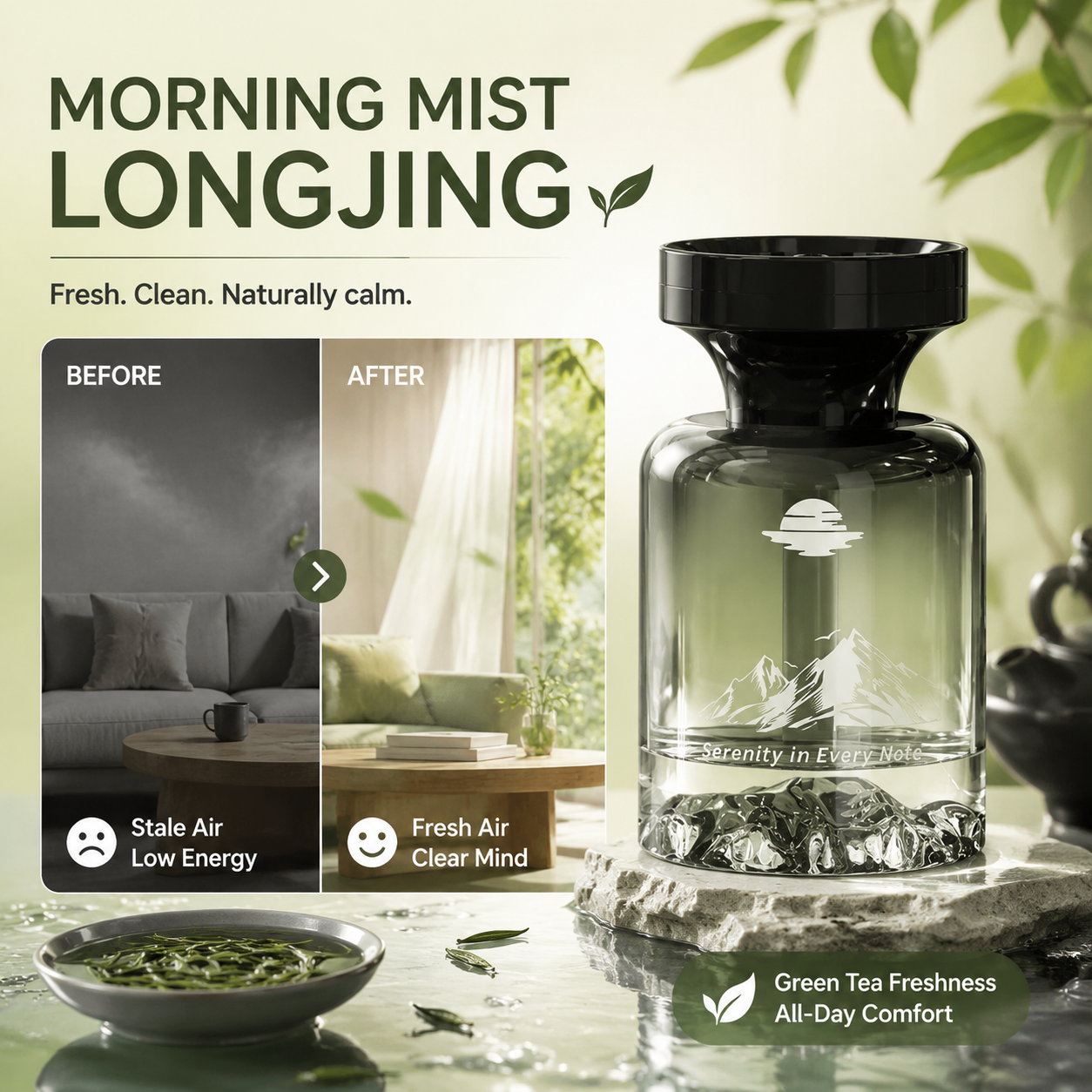 🥳2026 HOT SALE🥳💞50K+ SOLD!🚗🌿 50% OFF! 110ml Long-Lasting Car Air Freshener – Natural plant extracts, eliminates smoke & pet odours. Weeks of freshness. Mountain design. Breath easy! 💨✨