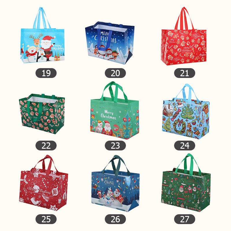 ♻️Best Gift For Kids ♻️🎁Halloween & Christmas Non-Woven Candy Tote Bag🎁
