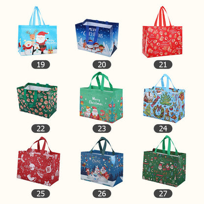 ♻️Best Gift For Kids ♻️🎁Halloween & Christmas Non-Woven Candy Tote Bag🎁