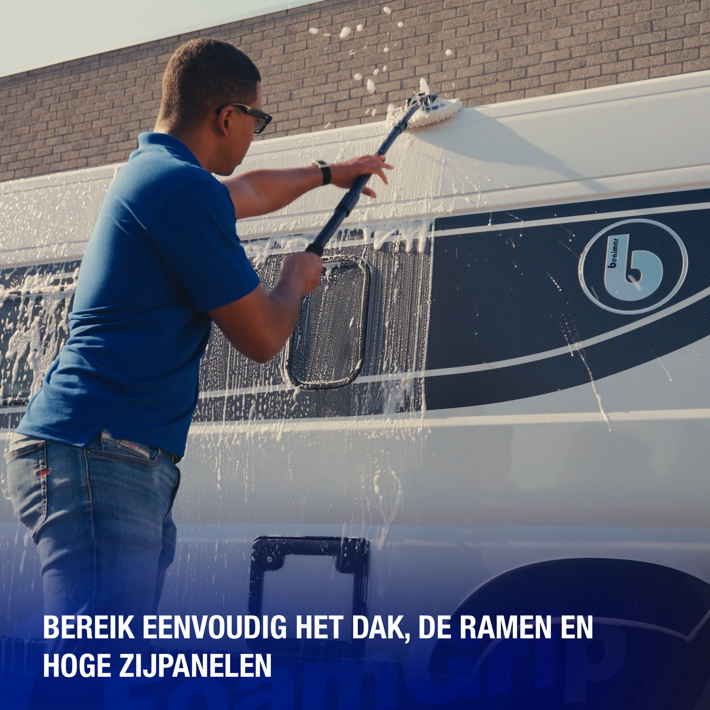 FoamGrip Maxi Uitschuifbare Autowasborstel
