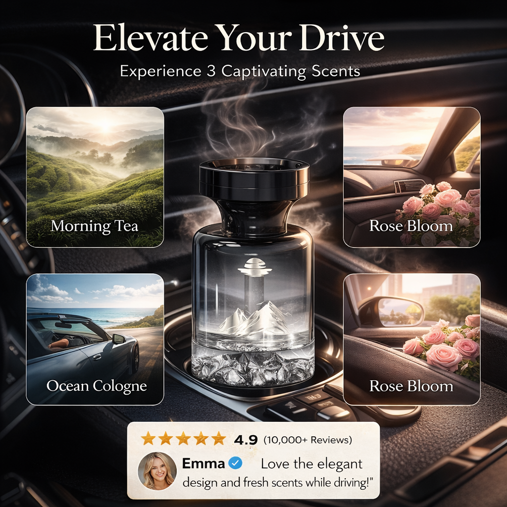 🥳2026 HOT SALE🥳💞50K+ SOLD!🚗🌿 50% OFF! 110ml Long-Lasting Car Air Freshener – Natural plant extracts, eliminates smoke & pet odours. Weeks of freshness. Mountain design. Breath easy! 💨✨