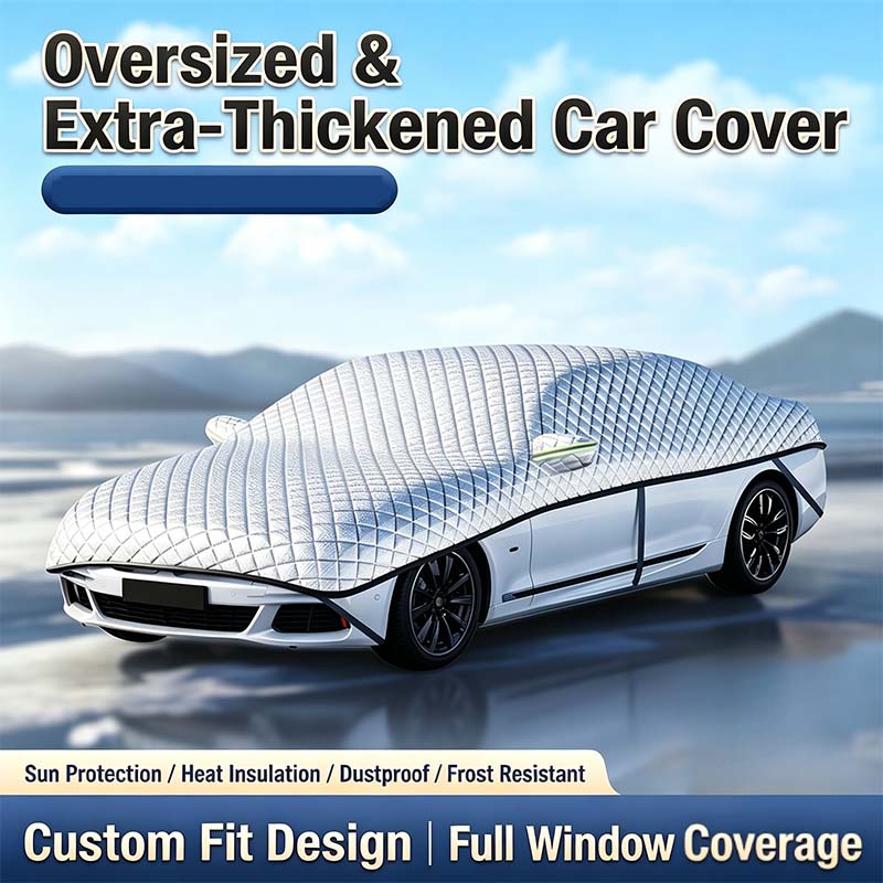 🥳VENTE CHAUDE 2026🥳💞50.000+ VENDUS !👵❤️ 50 % DE RÉDUCTION ! Bâche Partielle Épaisse pour Voiture – Protection Soleil et Neige